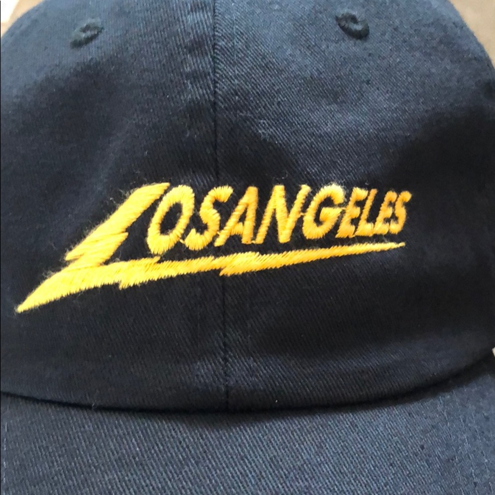 Black LA baseball cap from Pacsun